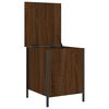 vidaXL Banc de rangement ch&ecirc;ne marron 40x42,5x50 cm bois d'ing&eacute;nierie