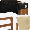 vidaXL Ensemble de canap&eacute;s d'ext&eacute;rieur 4 pcs Naturel et Beige