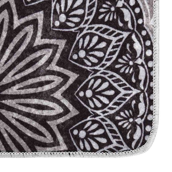 vidaXL Tapis lavable antidérapant 80x300 cm Multicolore