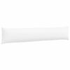 vidaXL Coussins de canap&eacute; 2 pcs Blanc 200 x 40 cm tissu