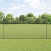 vidaXL Cl&ocirc;ture avec poteau Gris 1,6 x 25 m Acier et PVC
