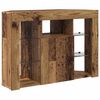 vidaXL Meuble TV LED d'Angle Bois ancien 100x40x68cm Bois d'ing&eacute;nierie