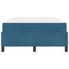 vidaXL Cadre de lit avec matelas Bleu fonc&eacute; 120 x 200 cm tissu