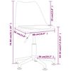 vidaXL Chaises pivotantes &agrave; manger lot de 4 Blanc Similicuir