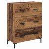vidaXL Haut Armoire avec tiroir 2 pcs Bois ancien Bois d'ing&eacute;nierie
