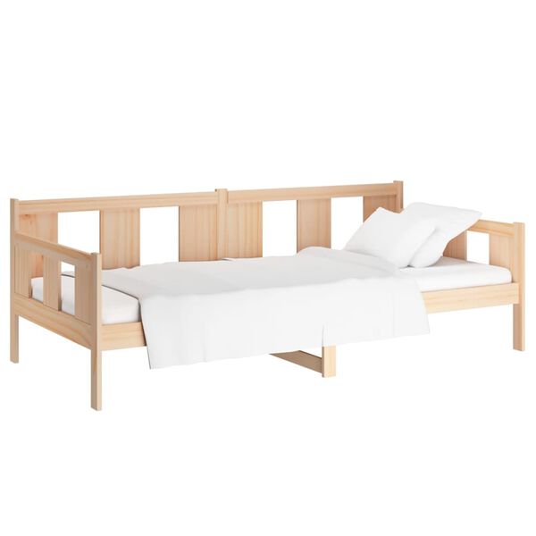 vidaXL Lit de jour sans matelas bois de pin massif 90x190 cm
