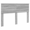 vidaXL Lit de Rangement Gris Sonoma 140 x 200 cm Bois d'ing&eacute;nierie