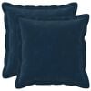 vidaXL Coussin 2 pc HOUTEN Bleu 30 x 30 cm Fleece en microfibre