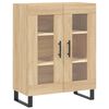 vidaXL Buffet haut Ch&ecirc;ne sonoma 69,5x34x180 cm Bois d'ing&eacute;nierie