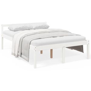 vidaXL Lit pour personne &acirc;g&eacute;e sans matelas 140x190 cm bois pin massif