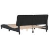 vidaXL Cadre de lit sans matelas noir 160x200 cm velours