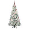 vidaXL Sapin de No&euml;l Artificiel &agrave; Branches Articul&eacute;es Blanc 180 cm
