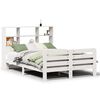 vidaXL Cadre de lit sans matelas blanc 160x200 cm bois de pin massif