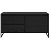 vidaXL Meuble TV Ch&ecirc;ne noir 100 x 36 x 49.5 cm Bois d'ing&eacute;nierie