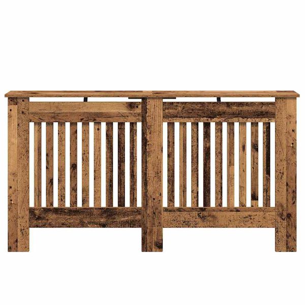 vidaXL Cache-Radiateur Bois Ancien 152 x 19 x 81,5 cm