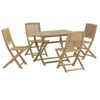 vidaXL Ensemble &agrave; manger de jardin 5 pcs Bois d'acacia solide