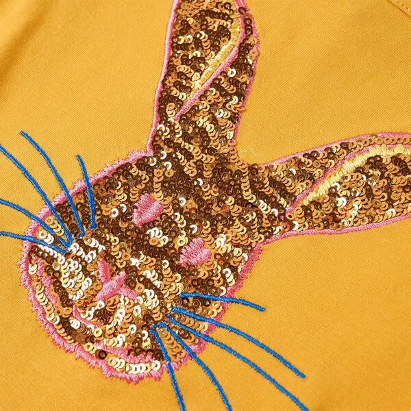 T-shirt enfants à manches longues ocre 128