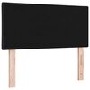 vidaXL T&ecirc;te de lit Noir 90 cm tissu