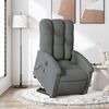 vidaXL Fauteuil inclinable de massage &eacute;lectrique Gris fonc&eacute; Tissu