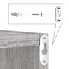 vidaXL Étagères cube murales 2 pcs sonoma gris 30x15x30 cm