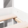 vidaXL Lit bibliothèque sans matelas blanc 140x200 cm bois pin massif
