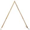 vidaXL Arche de mariage Marron Clair 202 x 95 x 254 cm