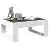 vidaXL Table basse avec LED infini blanc 70x53x30 cm