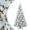 vidaXL Sapin de No&euml;l Artificiel &agrave; Branches Articul&eacute;es Blanc 210 cm