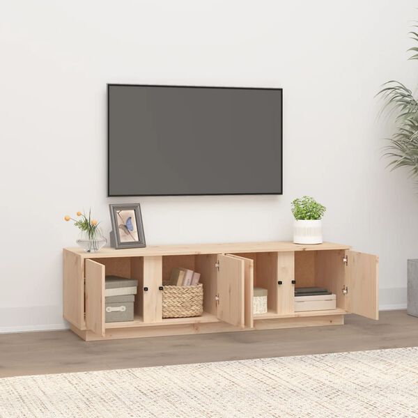 vidaXL Meuble TV 140x40x40 cm Bois de pin massif