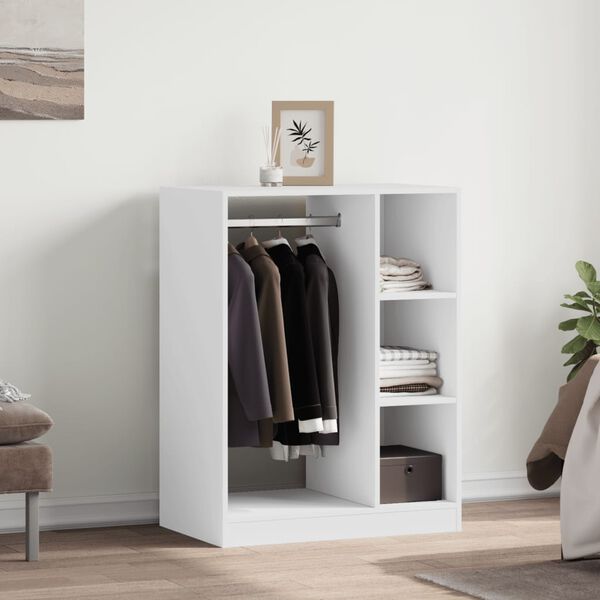 vidaXL Garde-robe blanc 77x48x102 cm bois d'ing&eacute;nierie