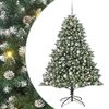 vidaXL Sapin de Noël artificiel avec 300 LED Vert 126 x 126 x 180 cm