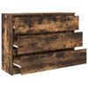vidaXL Buffet ch&ecirc;ne fum&eacute; 100x35x76 cm bois d'ing&eacute;nierie