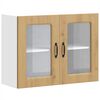 vidaXL Armoire murale de cuisine avec porte vitr&eacute;e "Kalmar" Ch&ecirc;ne artisanal Bois d'ing&eacute;nierie