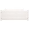 vidaXL Lit pour chien Blanc 105,5x75,5x28 cm Bois de pin solide