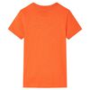 T-shirt pour enfants orange fonc&eacute; 92