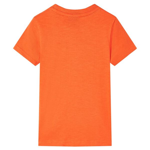 T-shirt pour enfants orange fonc&eacute; 92