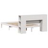 vidaXL Lit bibliothèque sans matelas blanc 140x190 cm bois pin massif