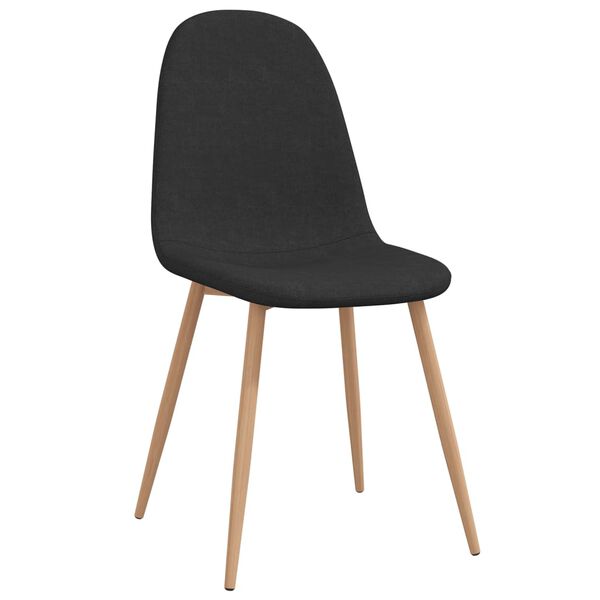 vidaXL Chaises à manger lot de 2 noir tissu