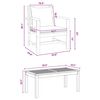 vidaXL Ensemble de canapé de jardin Naturel Bois de teck solide