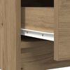vidaXL Buffet avec tiroir ch&ecirc;ne artisanal 71x35x65 cm bois ing&eacute;nierie
