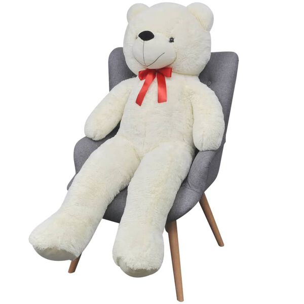 vidaXL Ours en peluche Blanc 170 cm