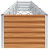 vidaXL Jardini&egrave;re sur&eacute;lev&eacute;e 485 x 50 x 36 cm Acier galvanis&eacute;