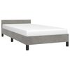 vidaXL Cadre de lit sans matelas gris clair 90x200 cm velours