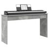 vidaXL Stand de clavier Gris b&eacute;ton 120 x 32 x 64 cm Bois d'ing&eacute;nierie
