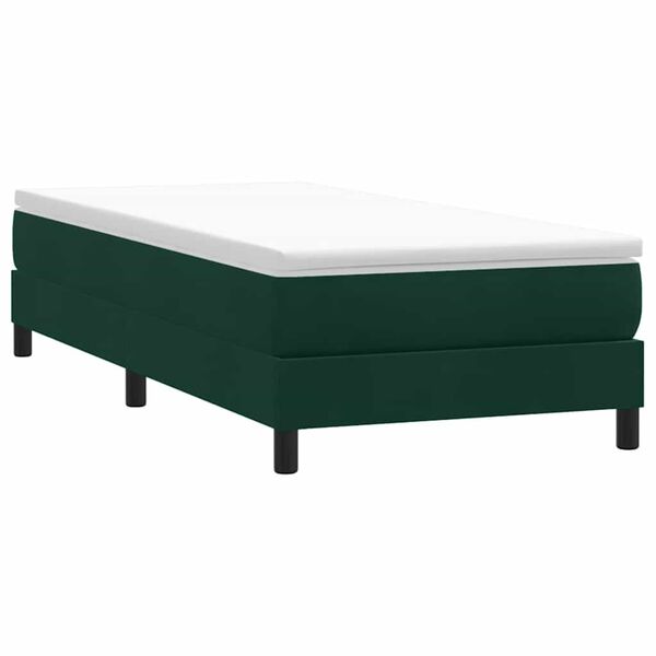 vidaXL Sommier &agrave; lattes de lit sans matelas vert fonc&eacute; 100x220cm