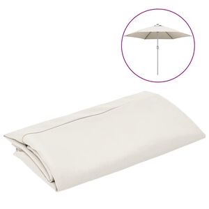 vidaXL Tissu de remplacement pour parasol d'ext&eacute;rieur Blanc 300 cm