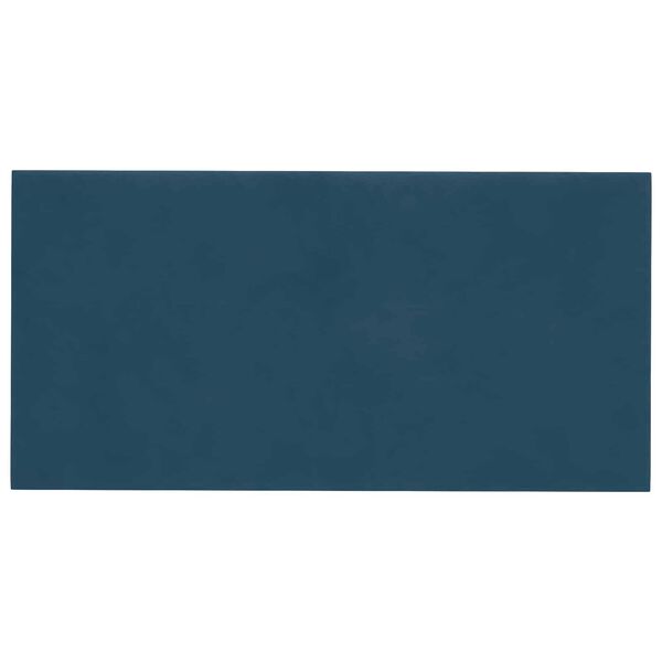 vidaXL T&ecirc;te de lit murale 12 pcs Bleu 30 x 15 cm Velours