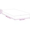 vidaXL Matelas Blanc et Gris 100 x 200 cm Ressort ensach&eacute;