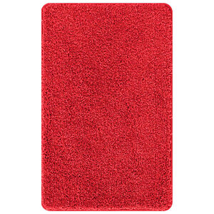 vidaXL Tapis de bain antid&eacute;rapant Rouge 50 x 80 cm PP