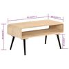 vidaXL Table basse 95x40x45 cm Bois de manguier massif
